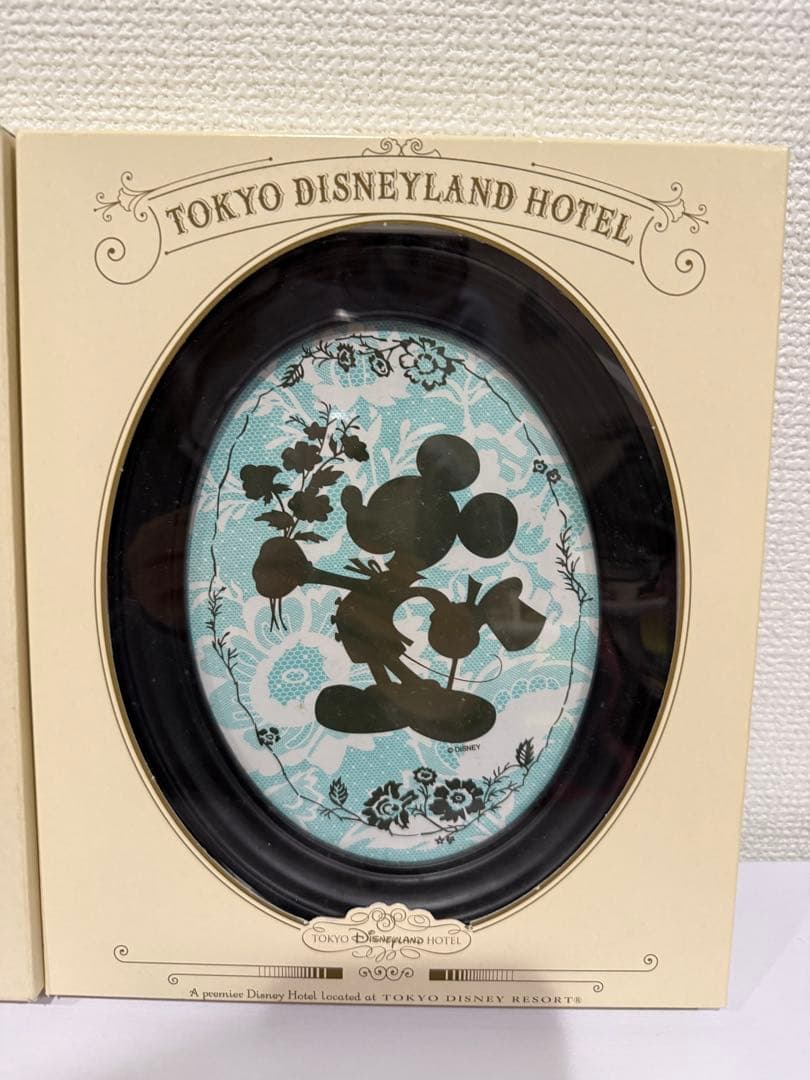 新品　東京ディズニーランドホテル　ミッキー　ミニー　シルエット　フォトフレーム
