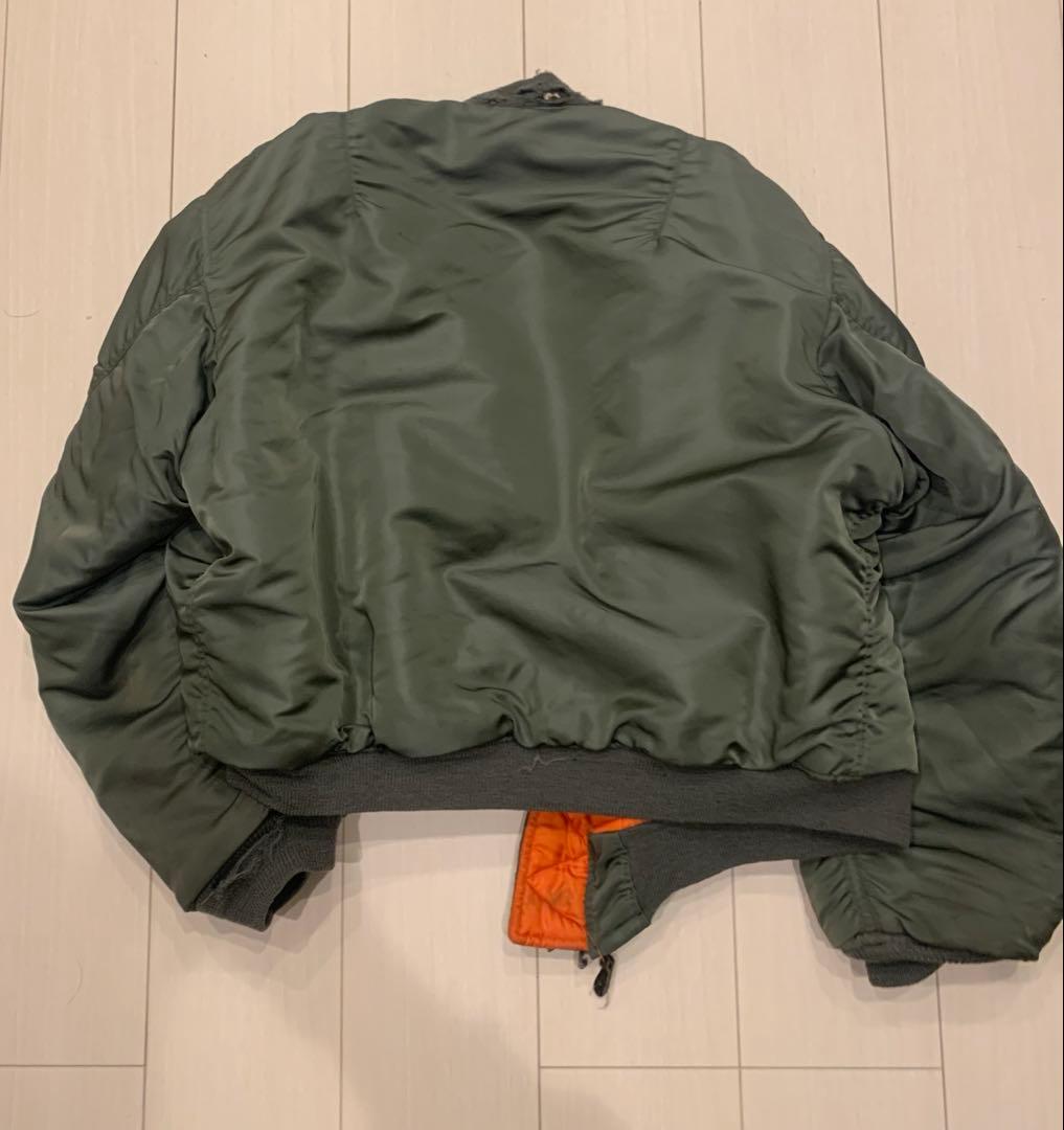 60s MA-1 ジャケット　実物　XL ビンテージワッペン付き