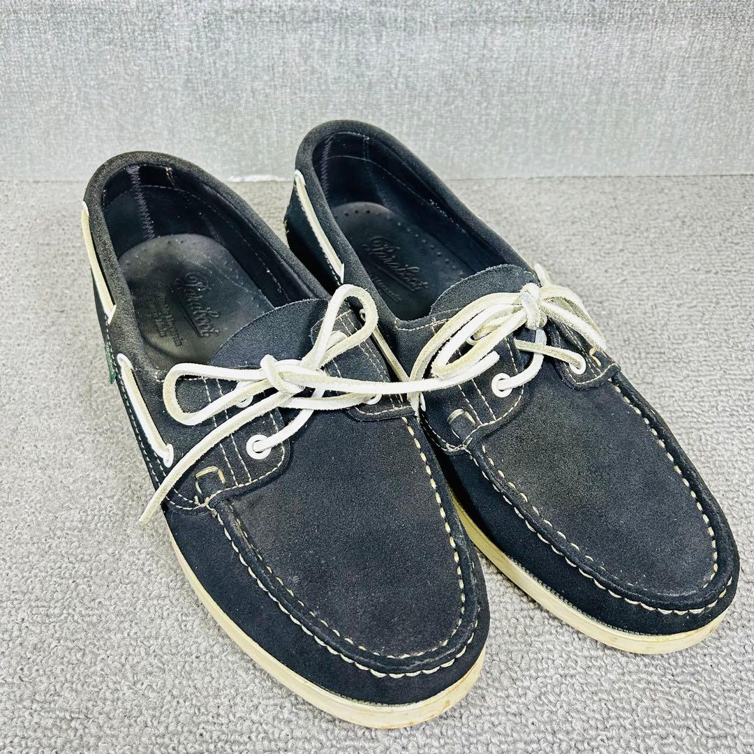 Paraboot パラブーツ ✨スエード デッキシューズ ブラック 26