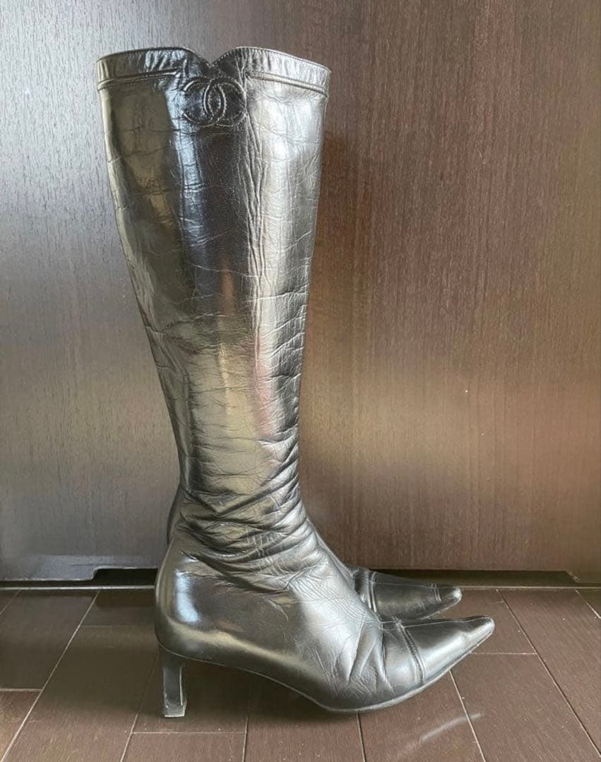 CHANEL シャネルロングブーツ 36 1/2