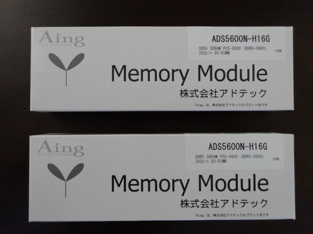 ADTEC SO-DIMM DDR5 5600 32GB（16GB×2）