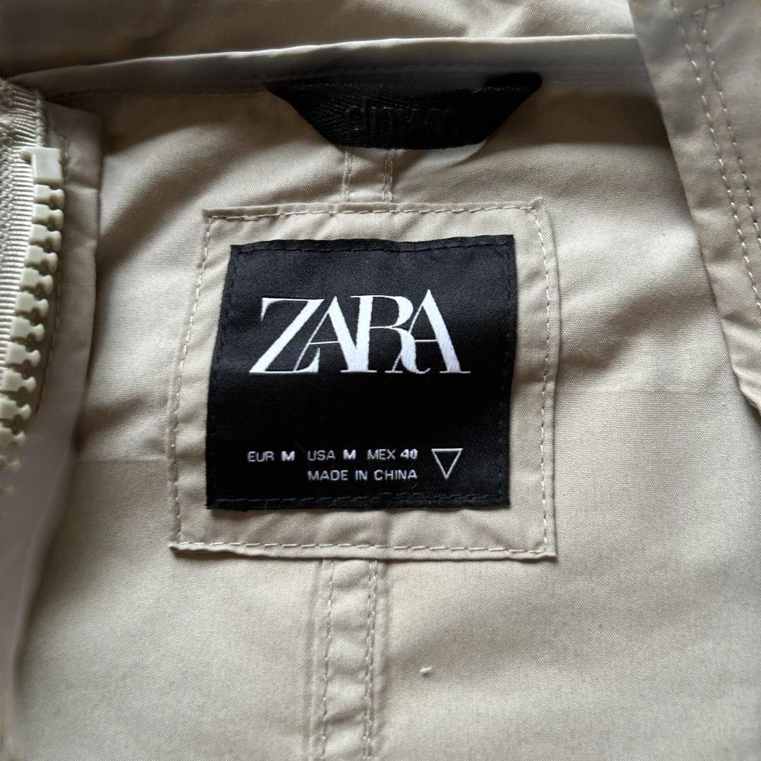 ZARA ザラモッズコート グラフィックプリントコート　メンズレディースアウター