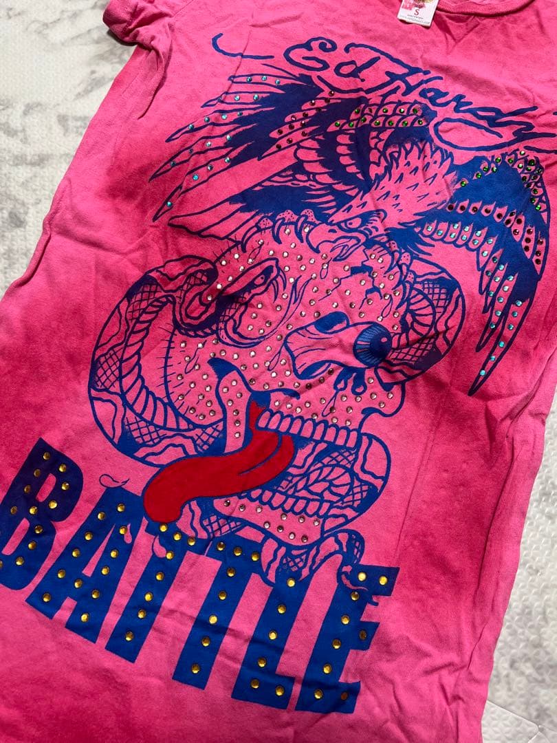 Ed Hardy ピンク Tシャツ