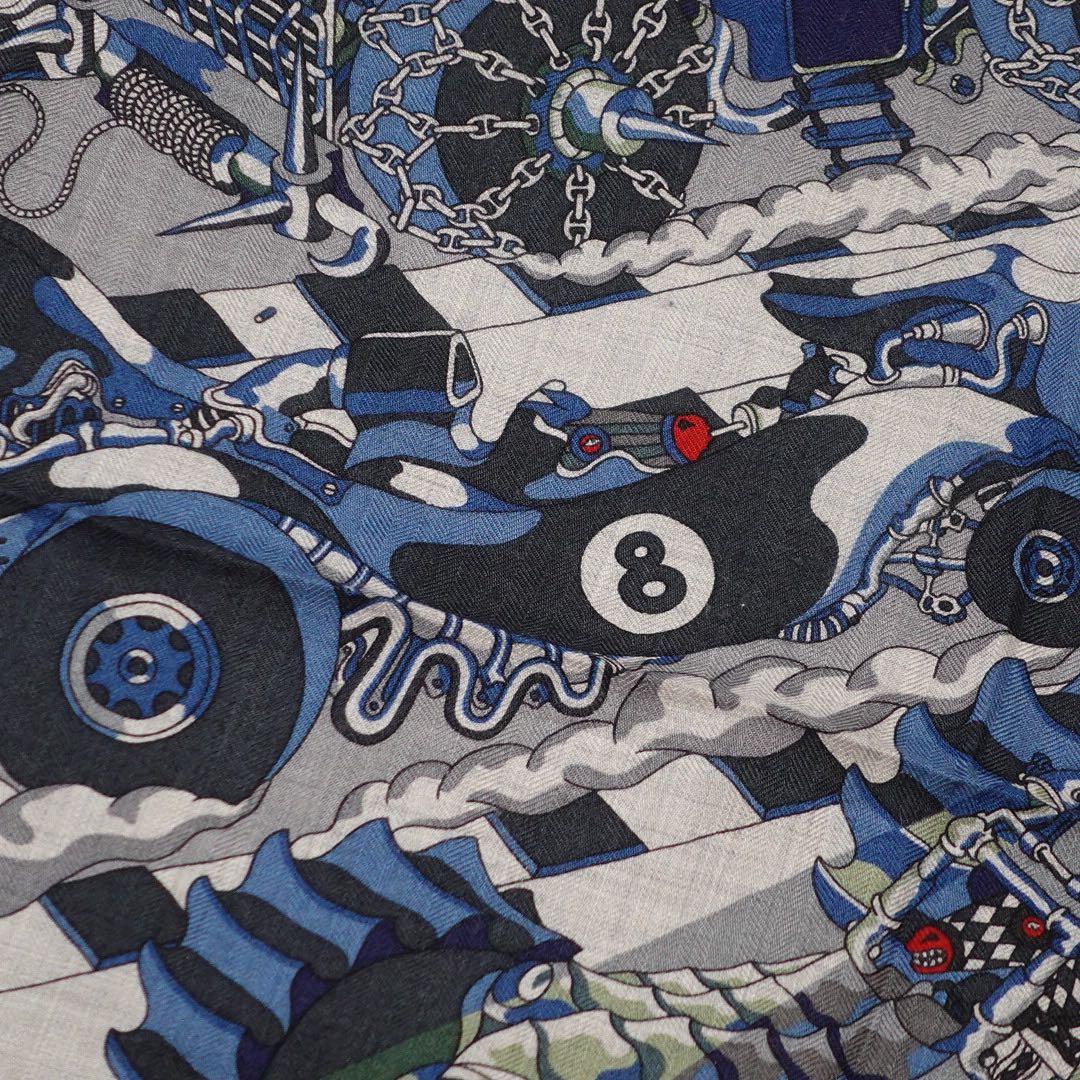 極美品 HERMES スカーフ Les As du Volant scarf