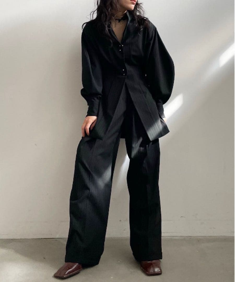 すう様限定 アメリUND WAIST SHAPE SHIRT JACKET
