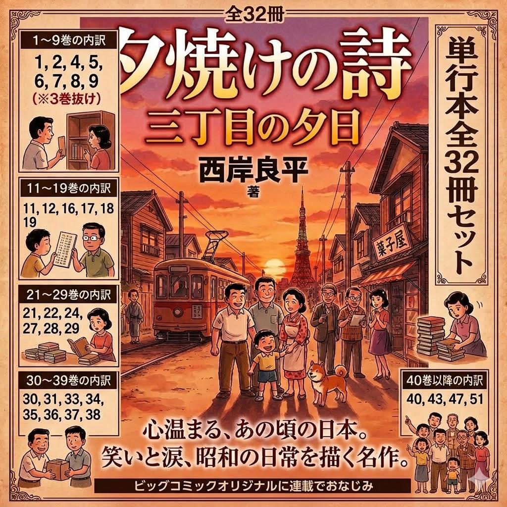 ● 西岸良平 傑作コミック 68冊セット 三丁目の夕日 鎌倉ものがたり ほか ●
