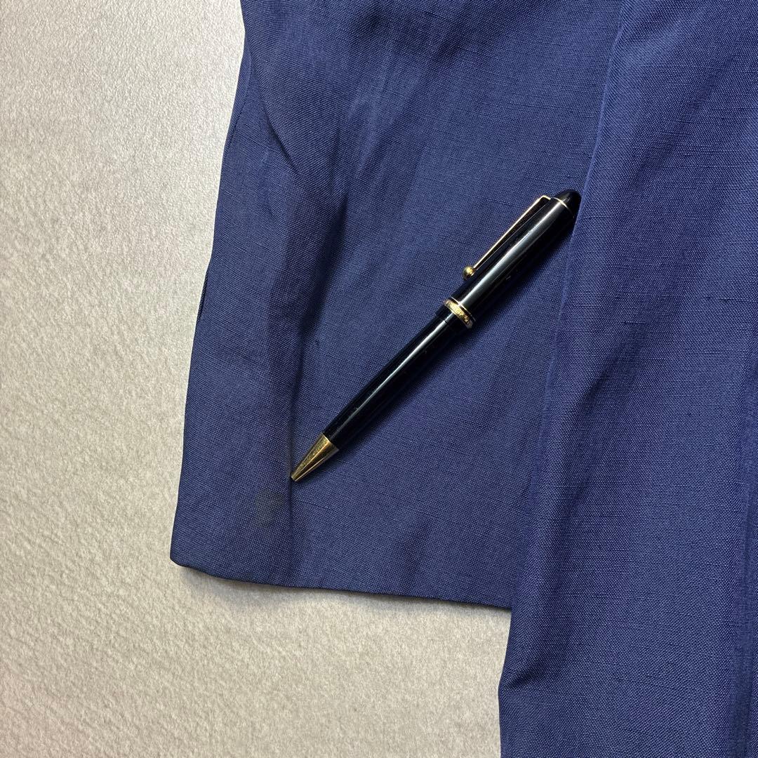 専用90s POLO RALPH LAURENリネンスーツジャケットブルーA6ラ