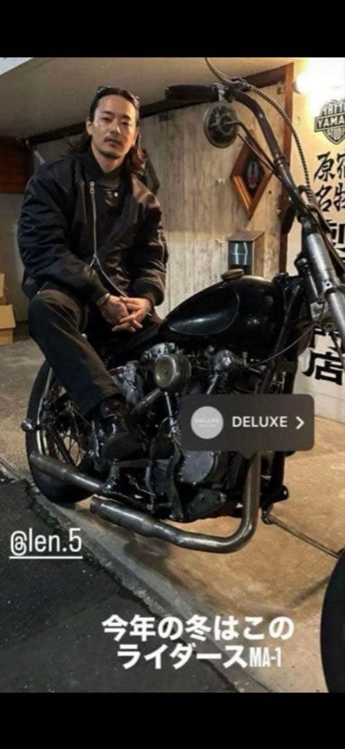 deluxe MA-D1 BLACK Sサイズ 山田蓮着用