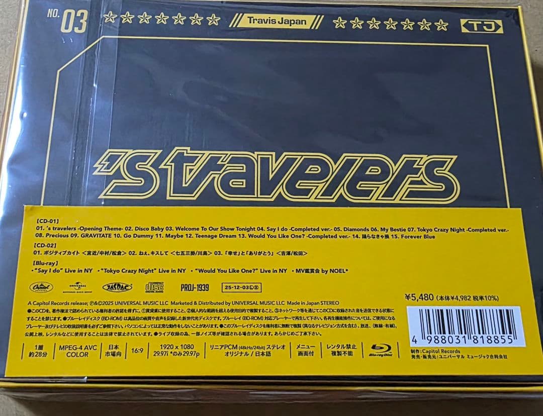 新品TravisJapanアルバム ’s travelersFC盤Blu-ray