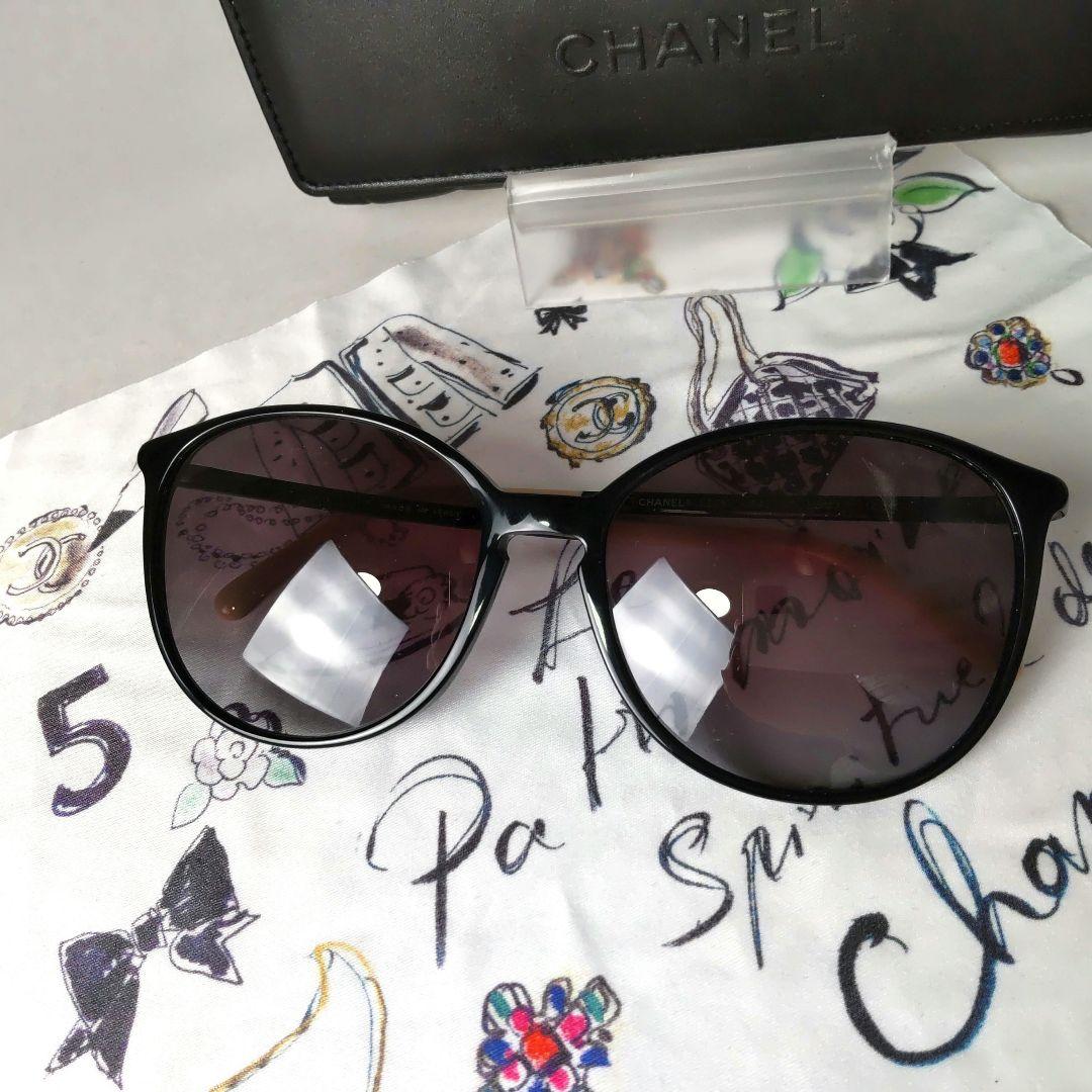 極美品 CHANELシャネル サングラス 5278 ココマーク グラデーション