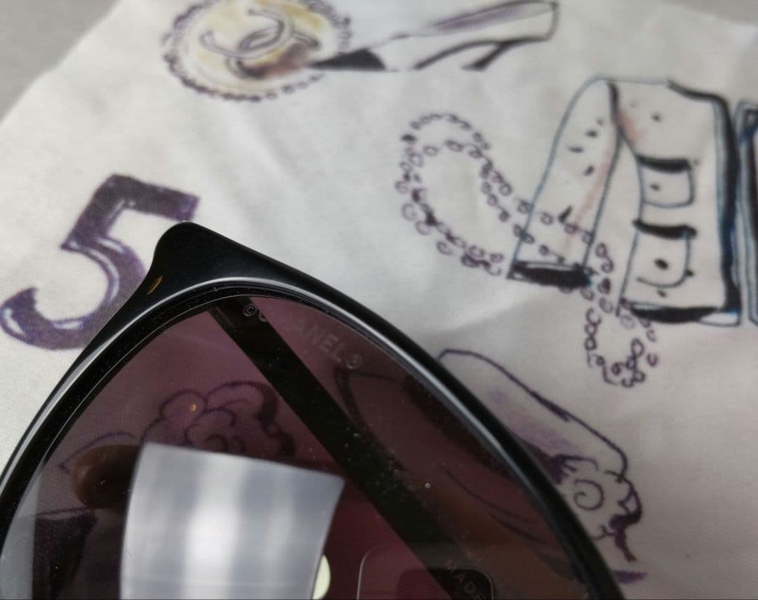 極美品 CHANELシャネル サングラス 5278 ココマーク グラデーション