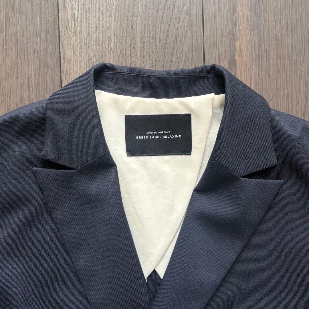 美品✨greenlabelrelaxing ダブルブレスト 紺ブレ　金ボタン 春