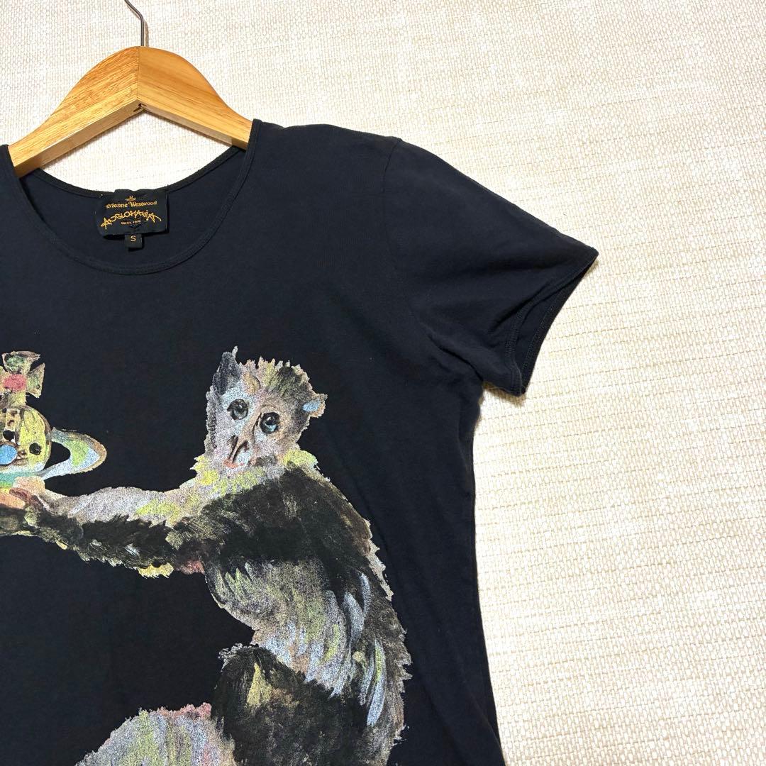 Vivienne WestwoodモンキープリントTシャツ/ブラック/イタリア製