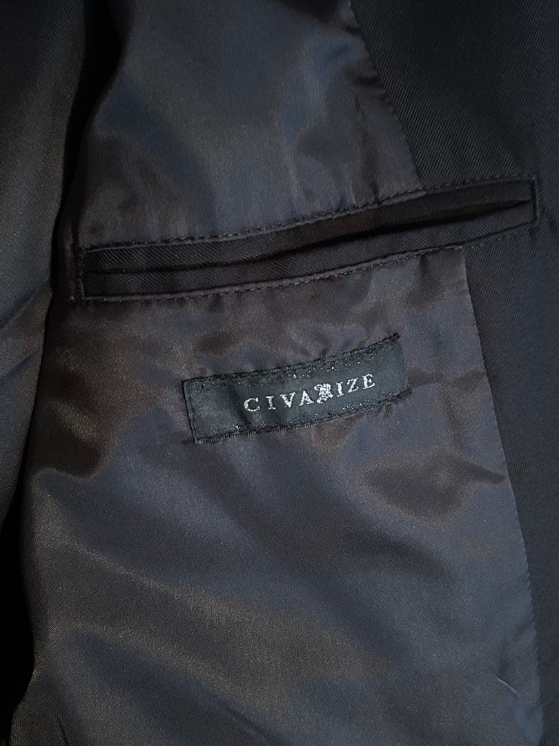 CIVARIZE シヴァーライズ ショート丈テーラードジャケット BLACK