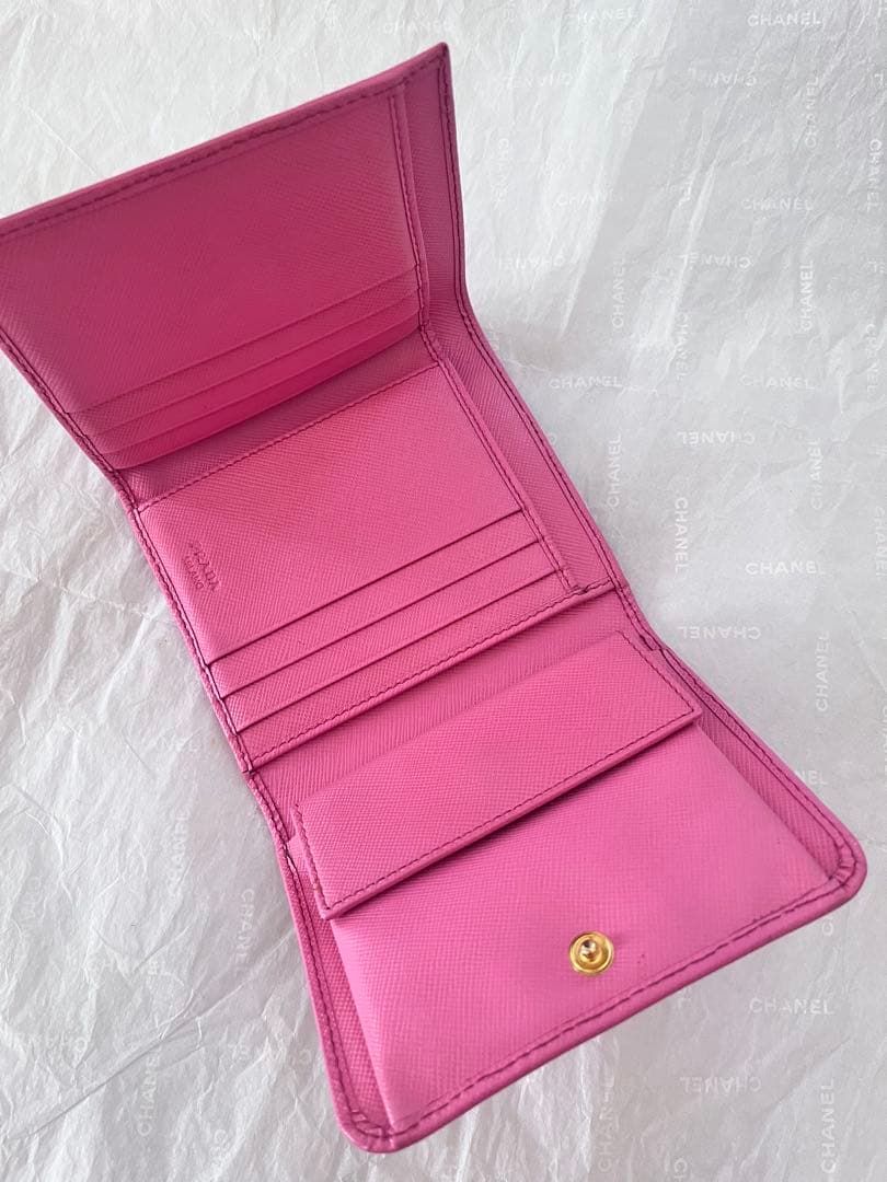 ク*ム様 PRADA ピンク 三つ折り財布