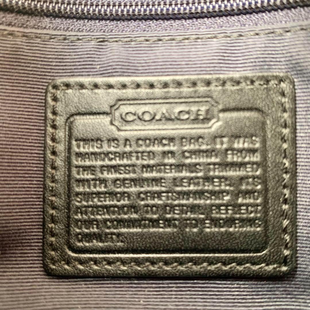 【COACH】コーチ　ウエストバッグ　ウエストポーチ　シグネチャー　ブラック　黒