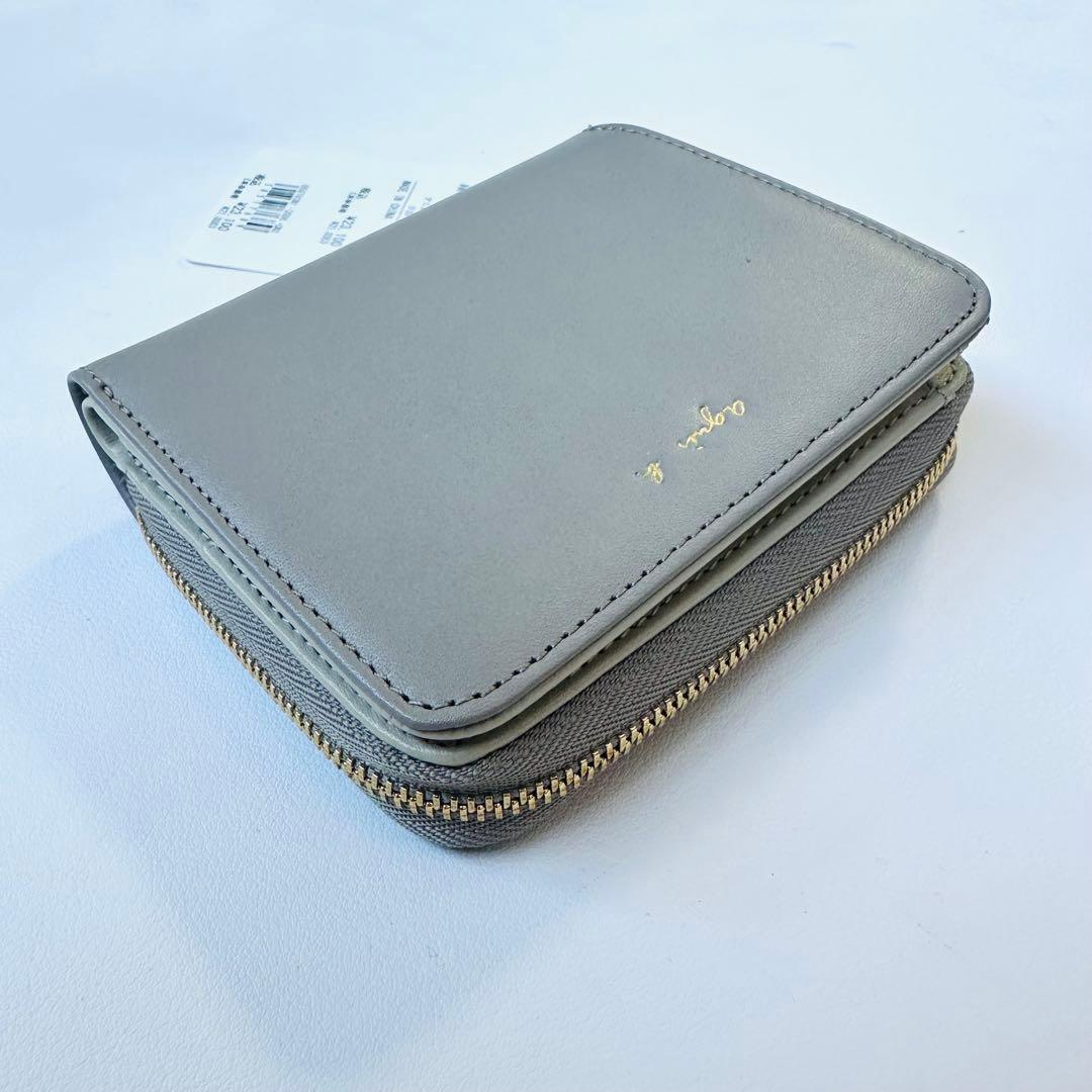 アニエスベー　agnès b. グレー 二つ折り財布