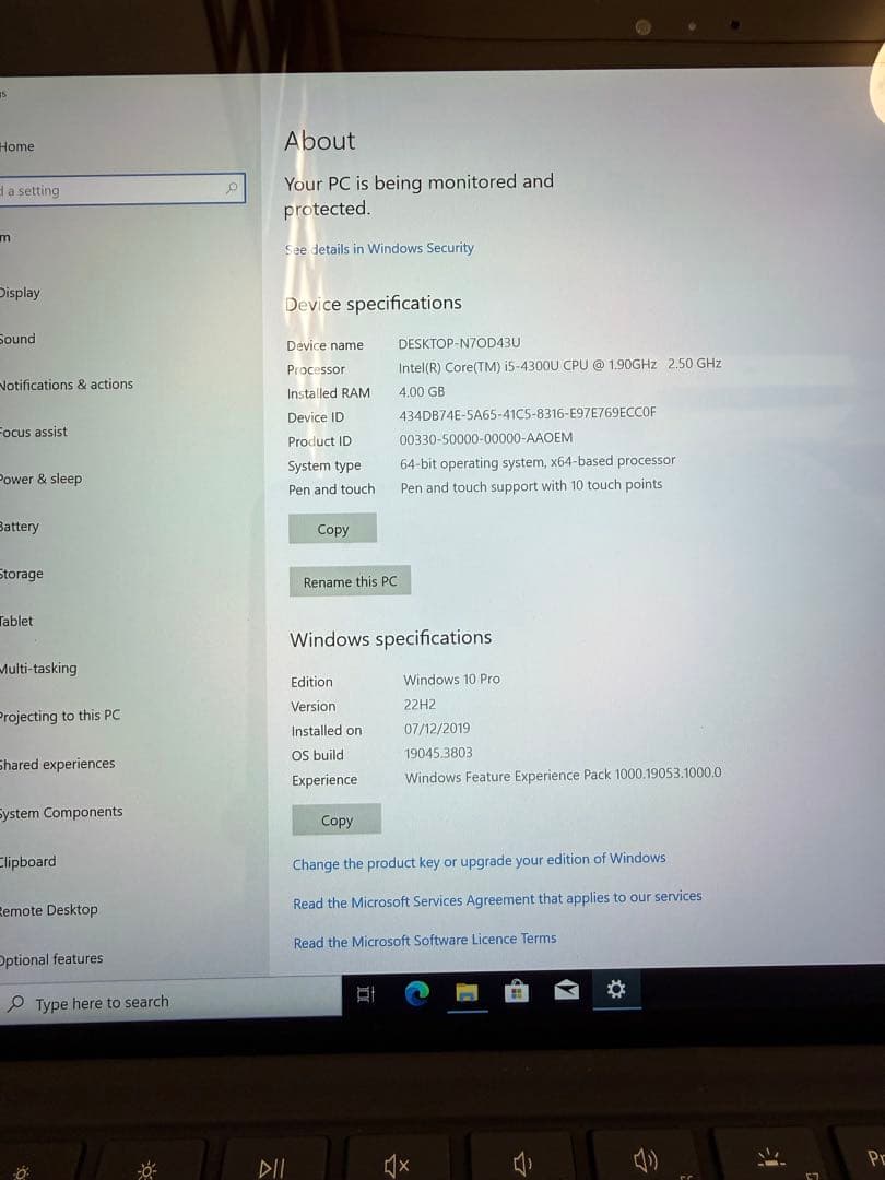 Windowsノート本体 Microsoft Surface Pro 4 128GB