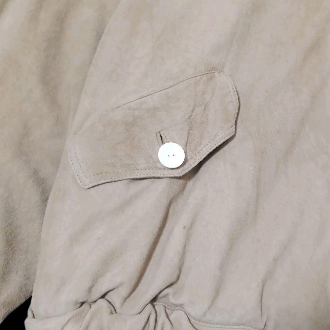 ✨LOEWE ヤギ革 スエード MA-1 パフスリーブ フライトジャケット