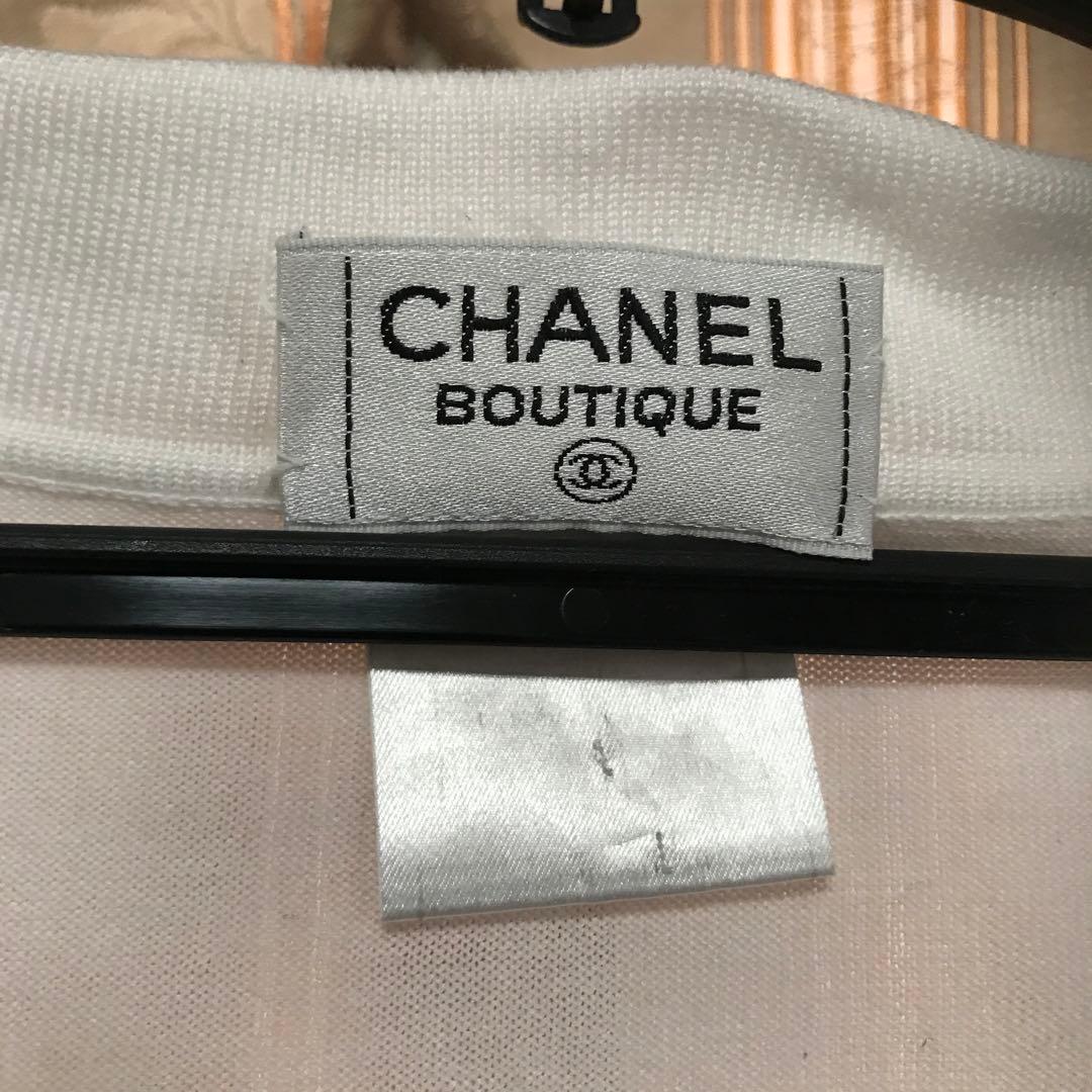 CHANEL BOUTIQUE ホワイト 半袖ポロシャツ