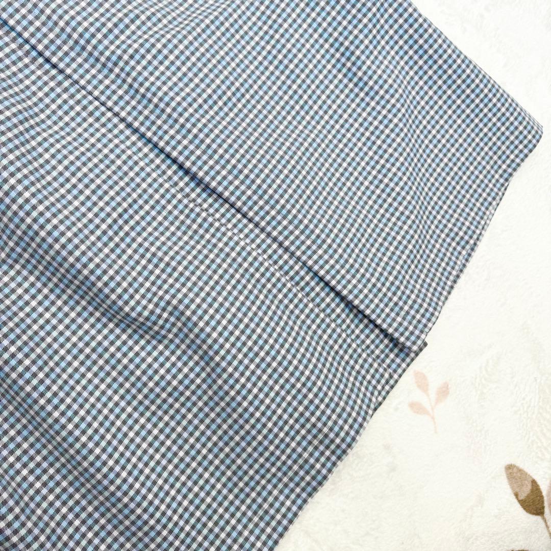 美品 ブルーレーベルクレストブリッジ トレンチコート チェック 38 ブルー 青