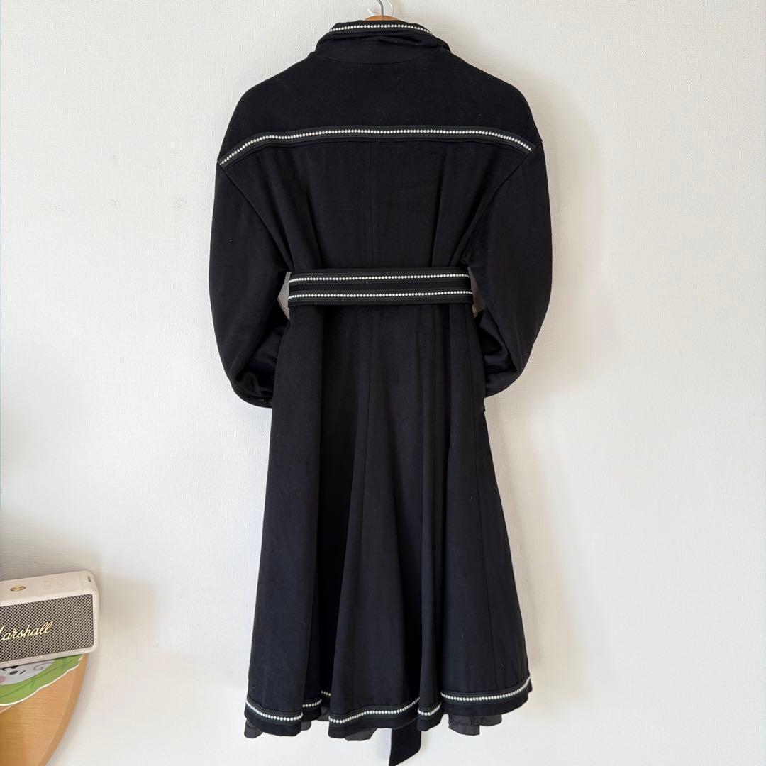 Tnewties 名入れ懐中時計 黒 ロングコート Aライン XS