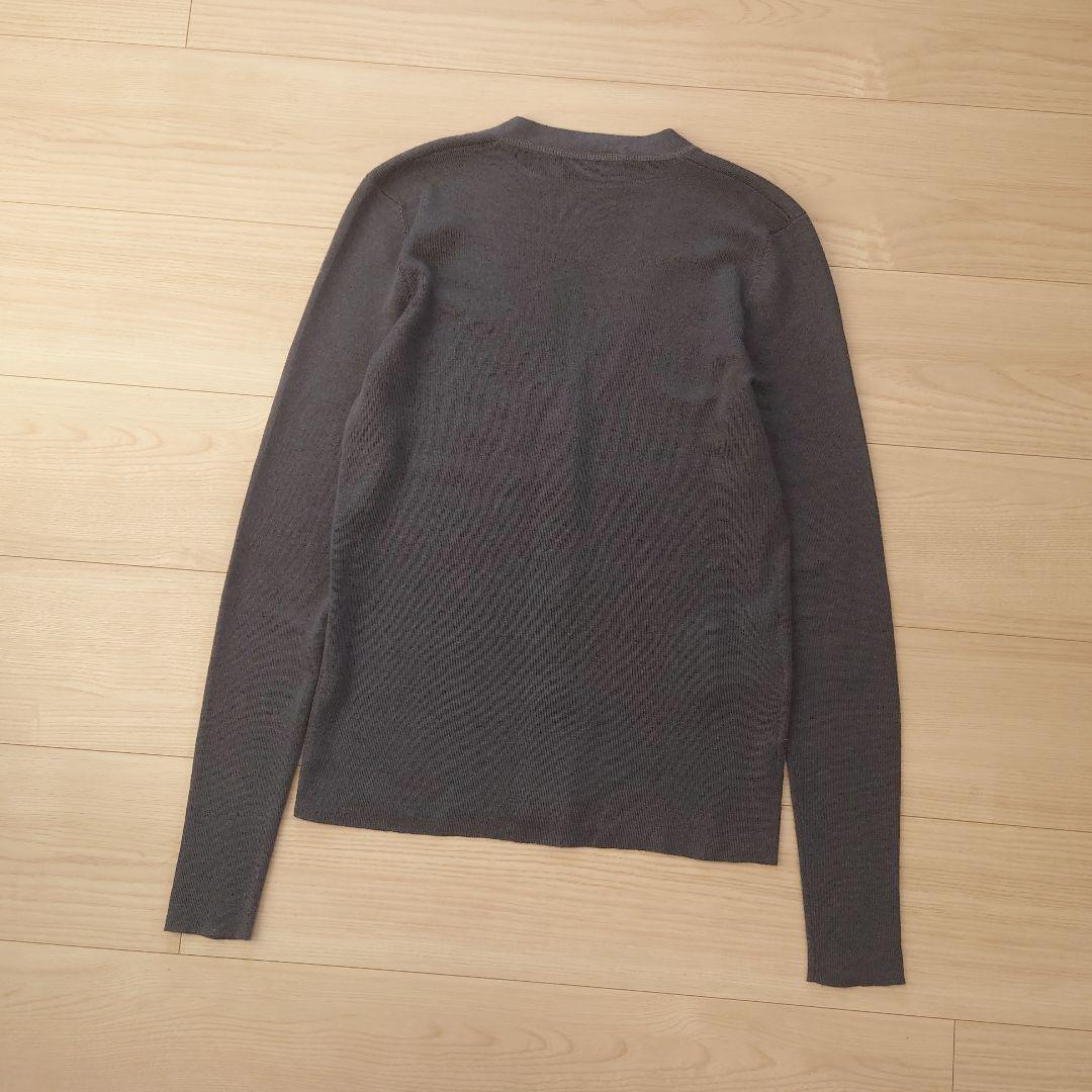 PRADA　カシミヤシルク Vネックニットカーディガン　ダークブルー