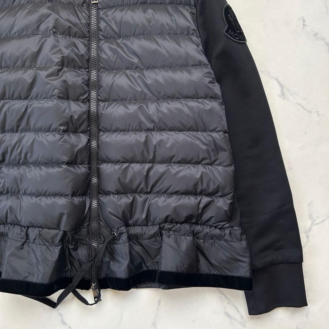 Moncler モンクレール ダウンとスウェットのハイブリッドカーディガン