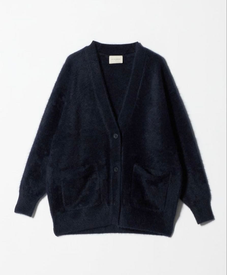 United arrows フォックスカシミヤ ミドル カーディガン