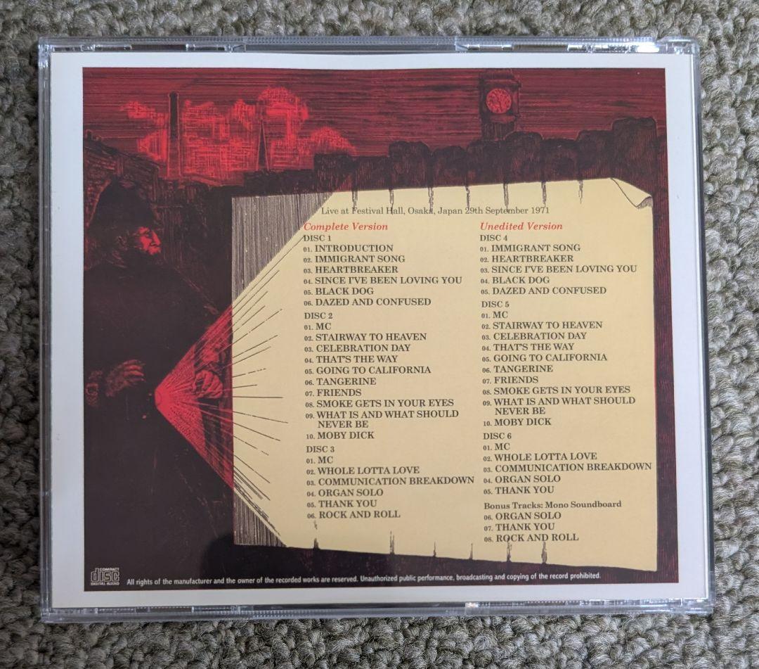 洋楽 Led Zeppelin Live In Japan 1971 6CD