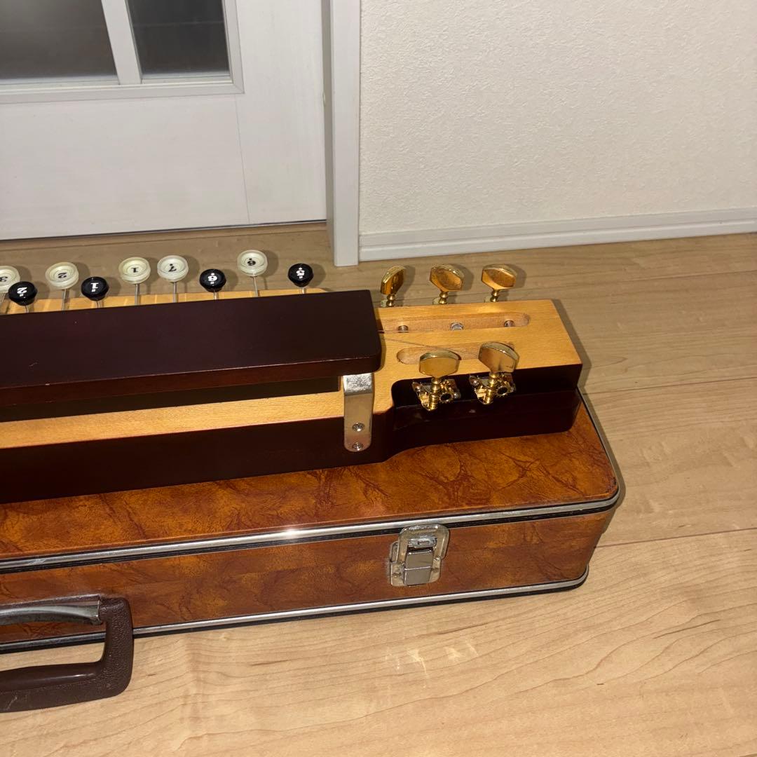 美品 希少品 大正琴 月光 電子琴 エレキ ハードケース 付 琴伝流 ソプラノ