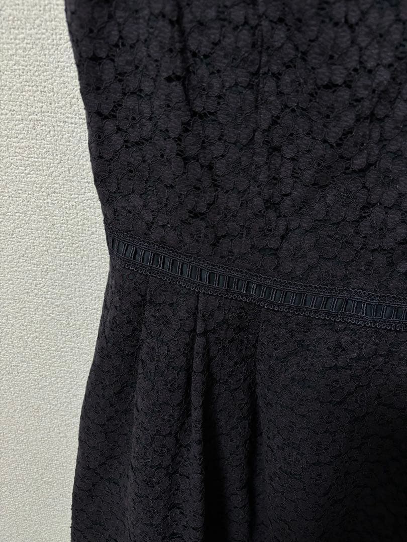 美品 TOCCA MEMORY OF LACE ドレス ワンピース ネイビー
