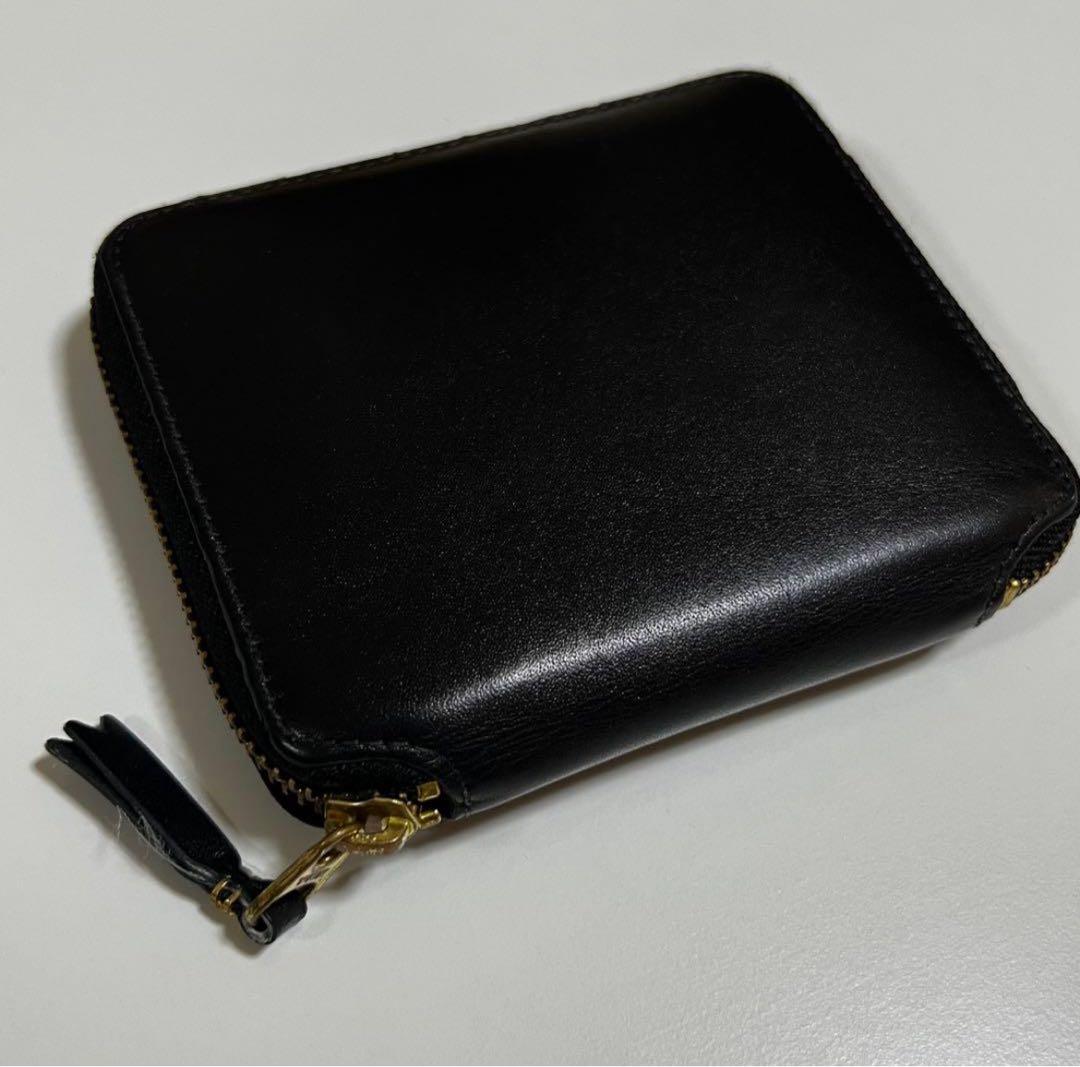 COMME des GARCONS スクエア ジップ 財布 黒