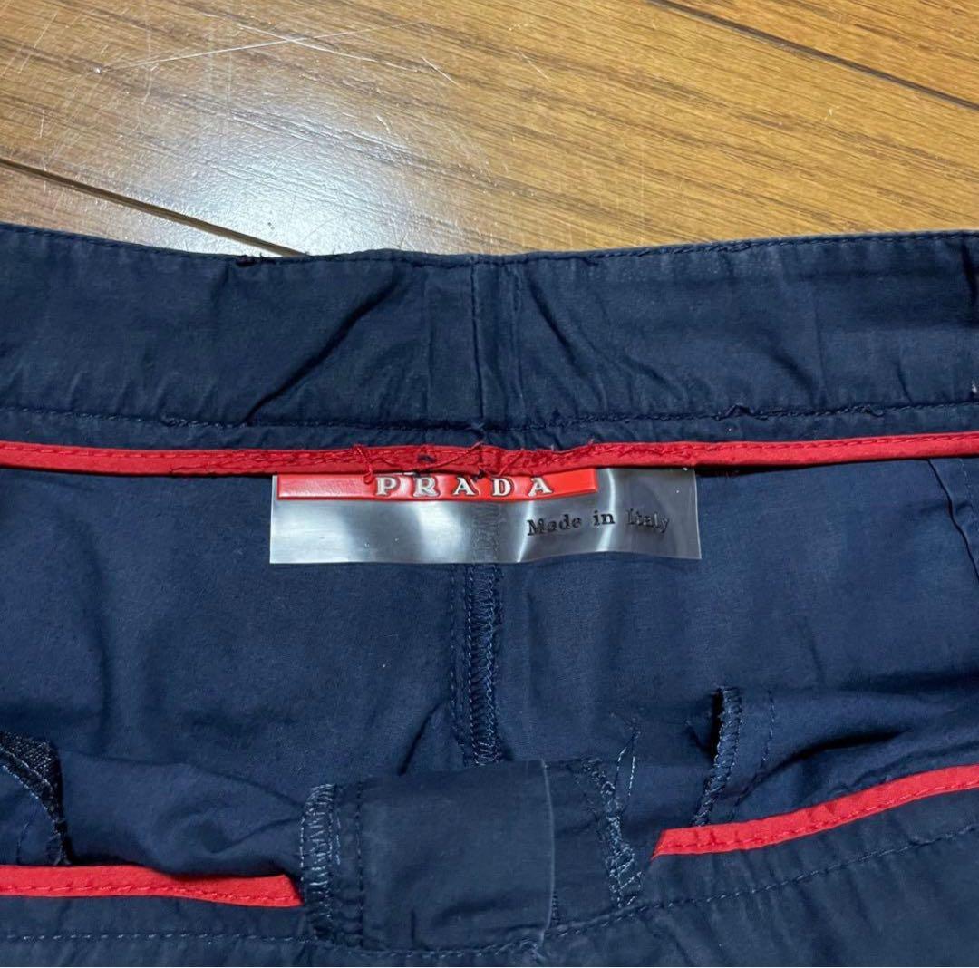 prada sports cotton pants プラダ スラックス 赤タグ