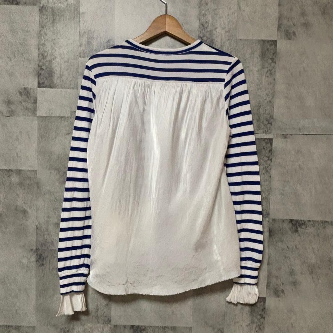 sacai luck ボーダー　ドッキング　カーディガン　日本製 M116