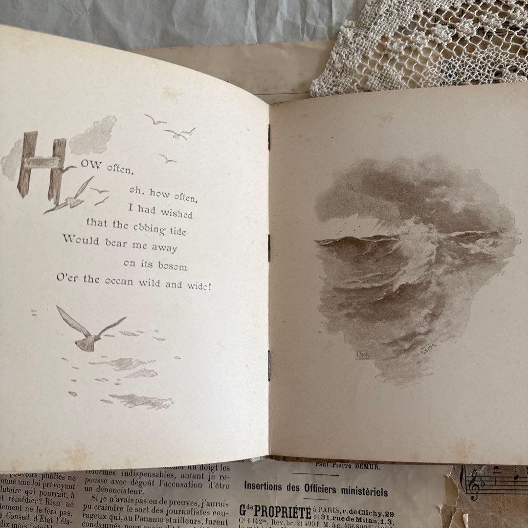 1890年アンティーク美しい画集アーネストニースター洋書ジャンクジャーナル古書