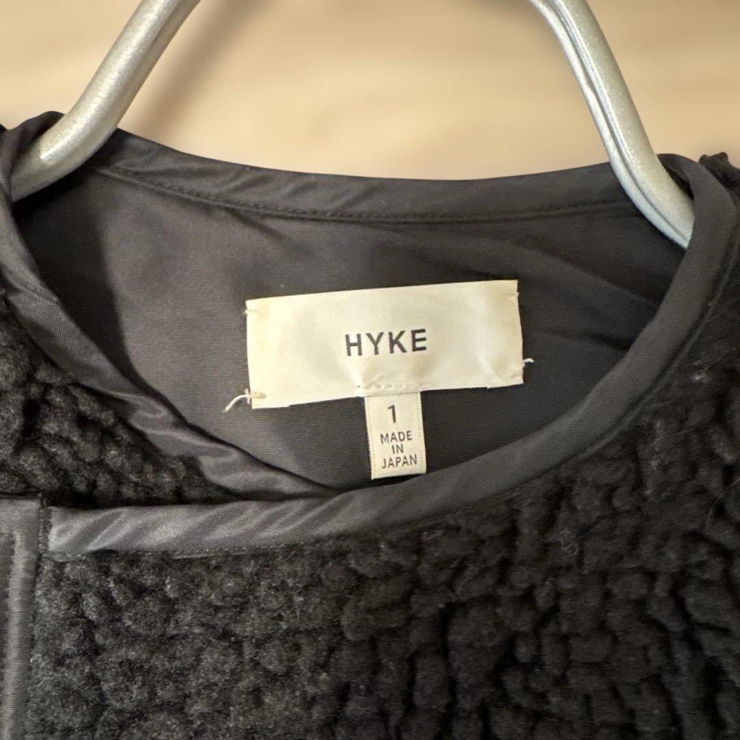 HYKE FAUX SHEARLING COAT size1 ボアコート