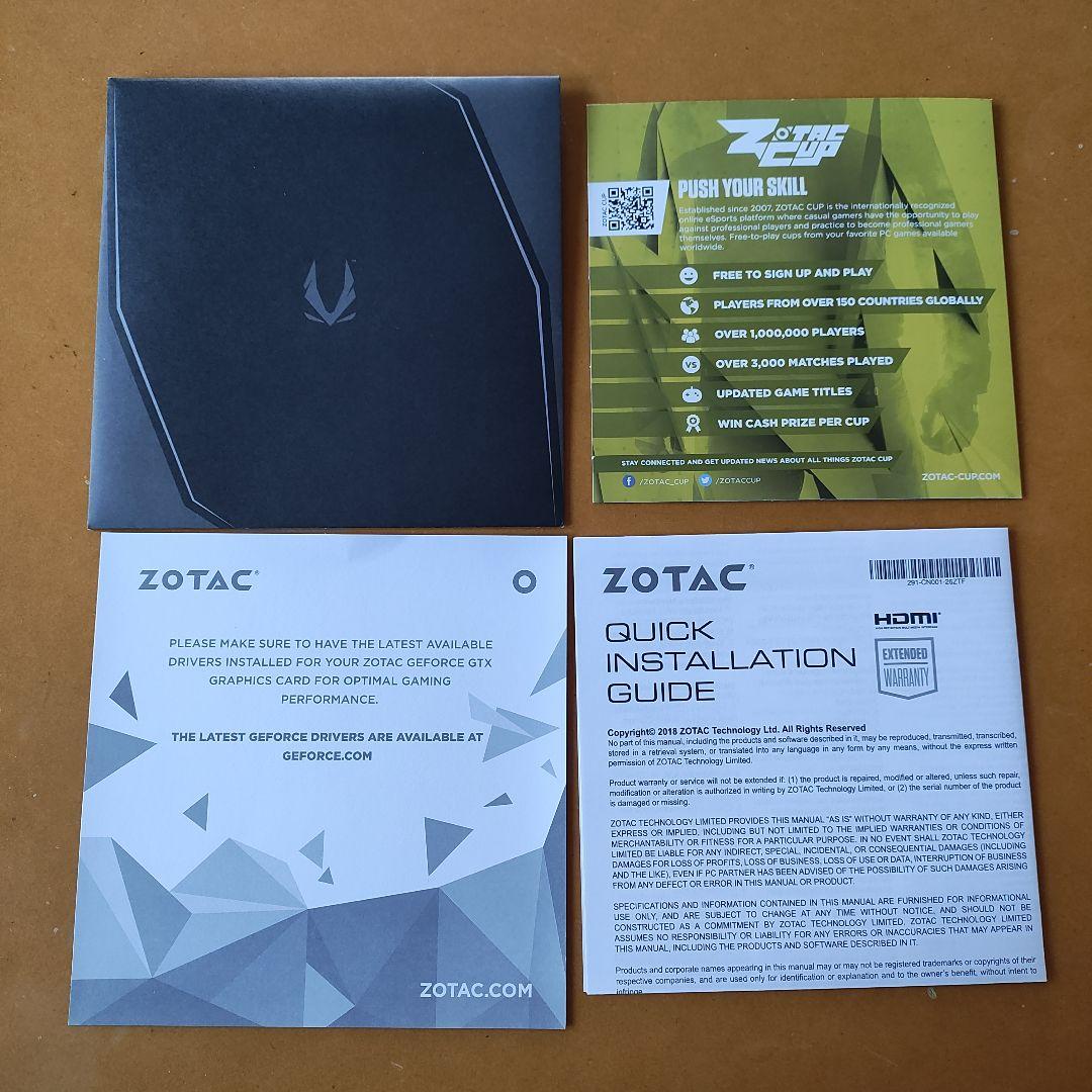 グラフィックボード・グラボ・ビデオカード ZOTAC GEFORCE GTX 1650 4GB