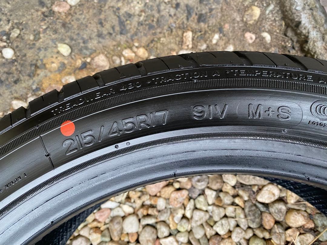 約9.9部山！215/45R17 一部新品時イボ有り！4本 即発送可！