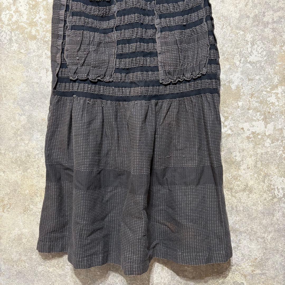 a-poc ISSEY MIYAKE エイポック ギャザー ロングフレアスカート