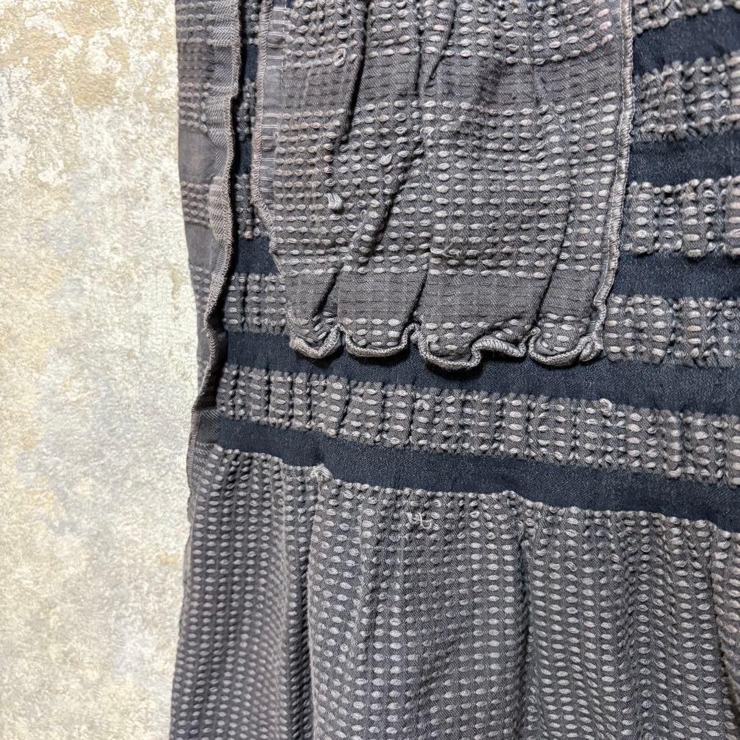 a-poc ISSEY MIYAKE エイポック ギャザー ロングフレアスカート
