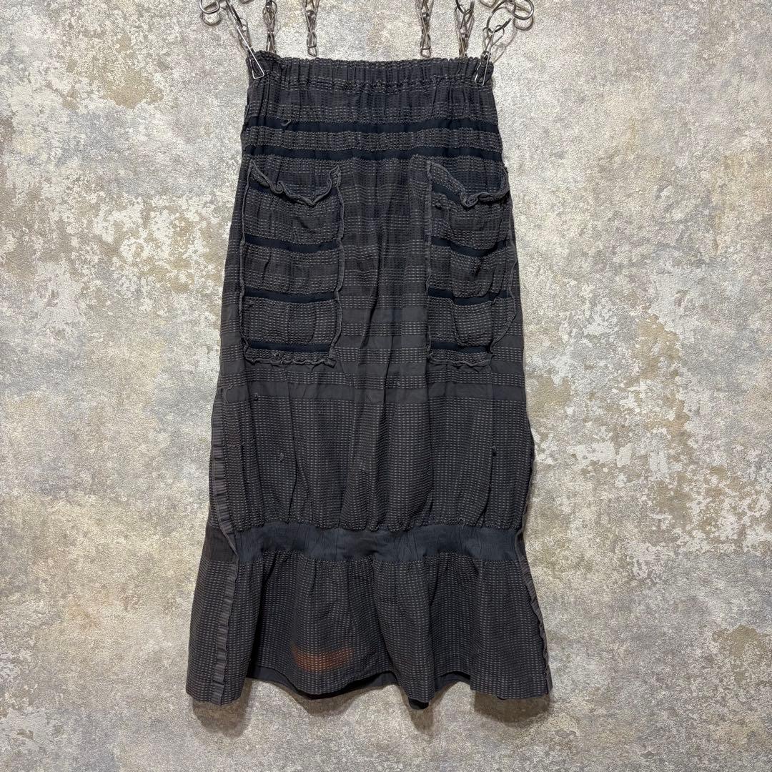 a-poc ISSEY MIYAKE エイポック ギャザー ロングフレアスカート