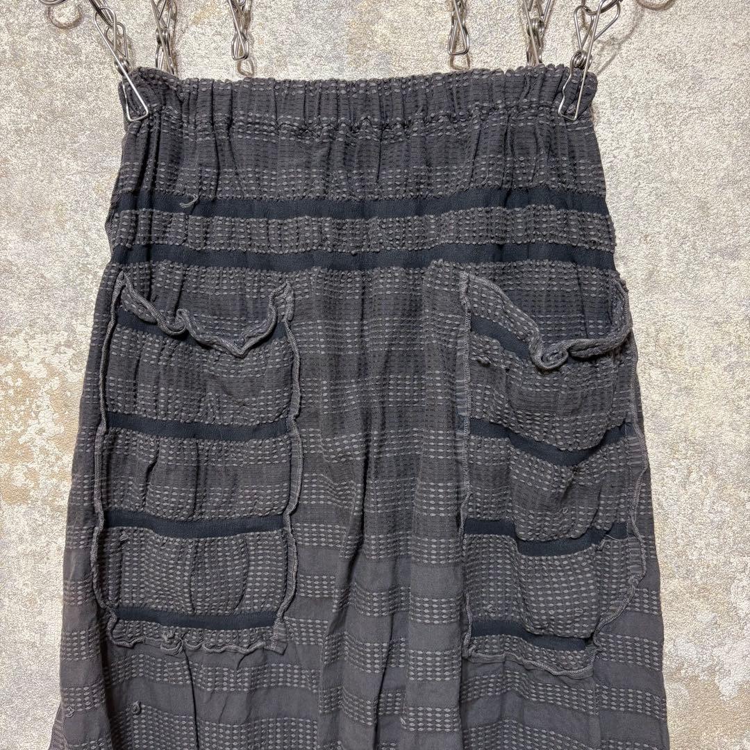 a-poc ISSEY MIYAKE エイポック ギャザー ロングフレアスカート