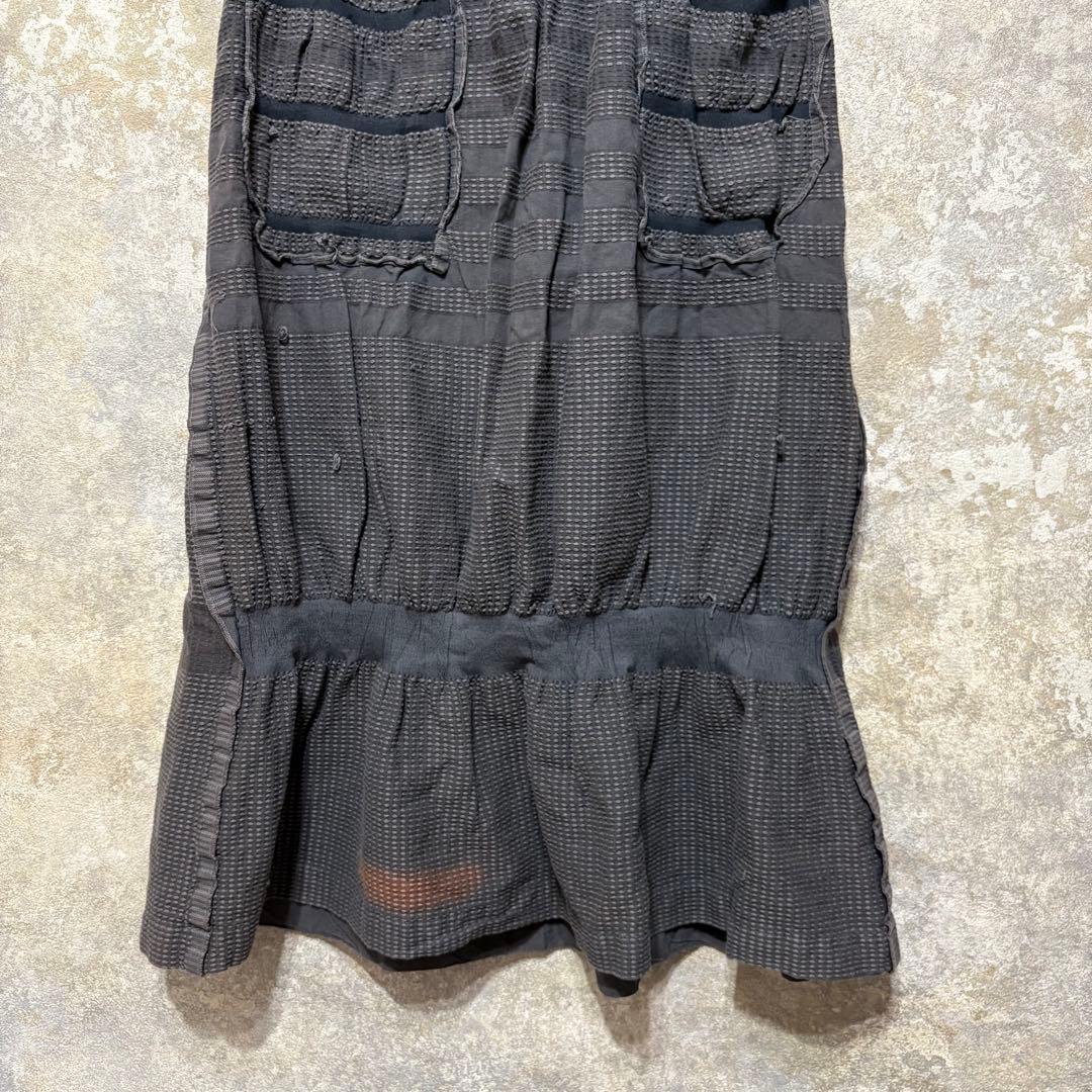 a-poc ISSEY MIYAKE エイポック ギャザー ロングフレアスカート