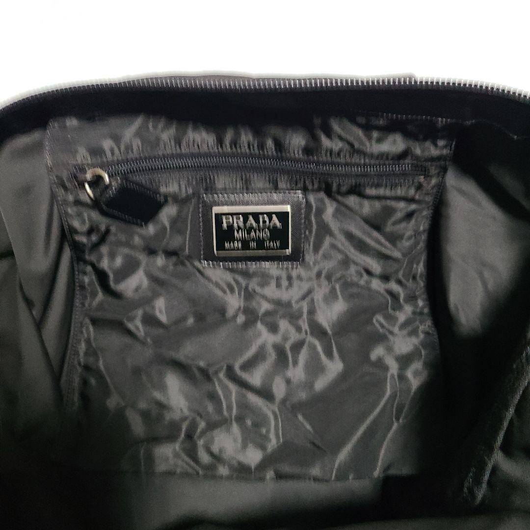美品 PRADA プラダ ナイロン ボストンバッグ 黒 大容量 旅行 正規品