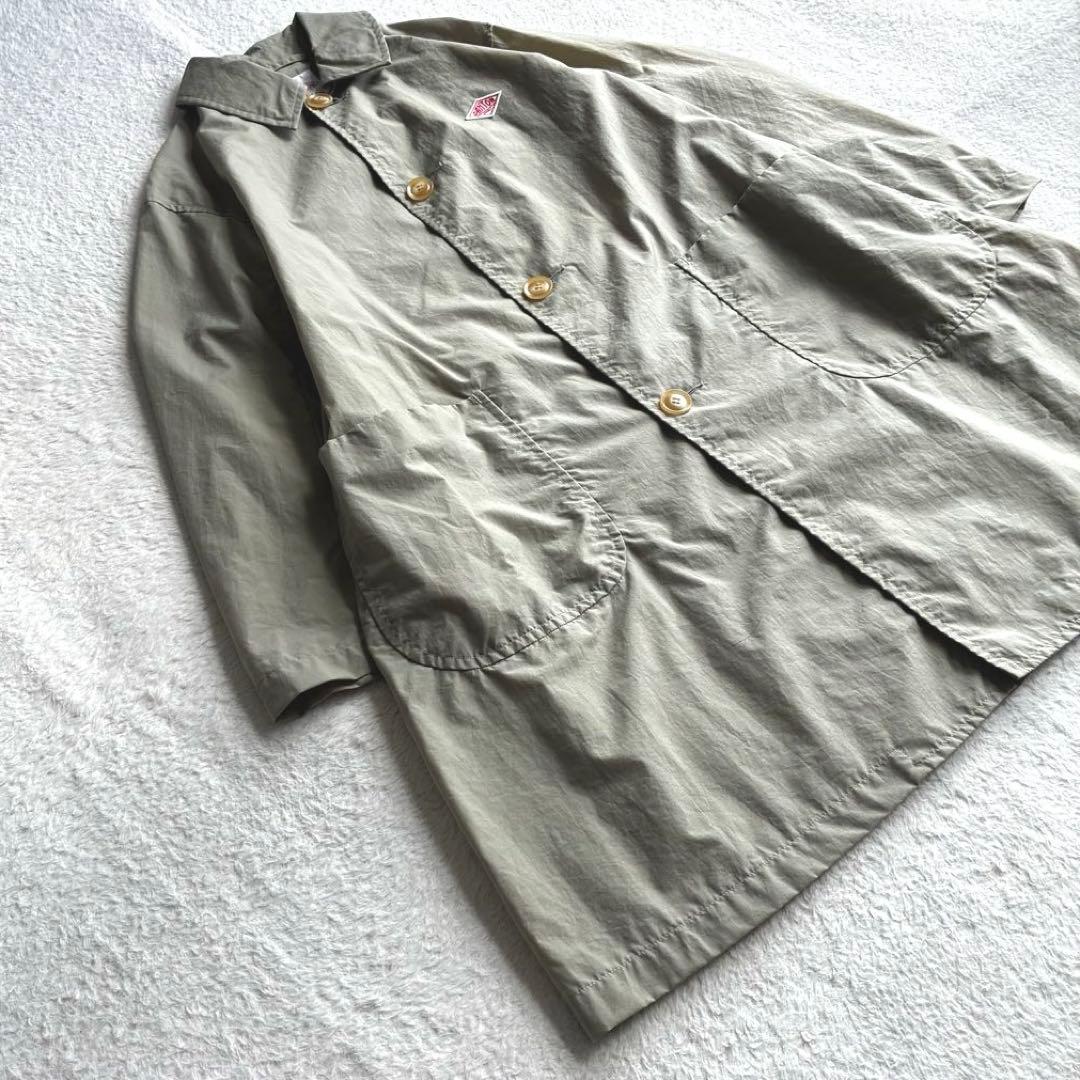 ダントン Bshop 撥水 ナイロンタフタコート 36 ステンカラーコート 春服