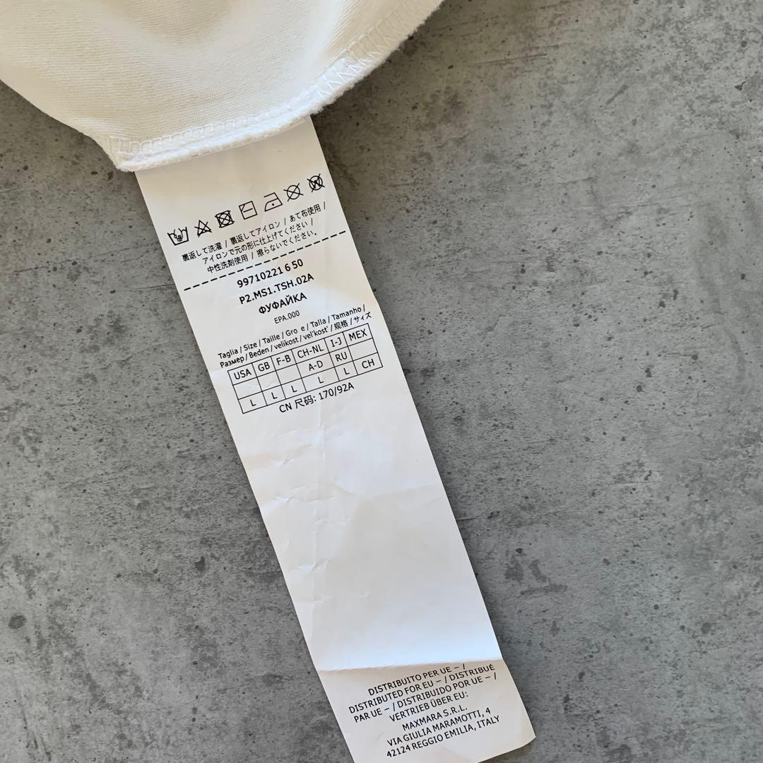 未使用✨Max Mara マックスマーラtシャツ　半袖　ホワイト　L y2k