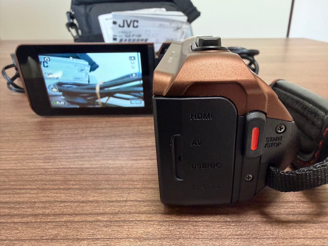 JVC Everio フルHD ビデオカメラ GZ-F100 ブラウン 付属品付