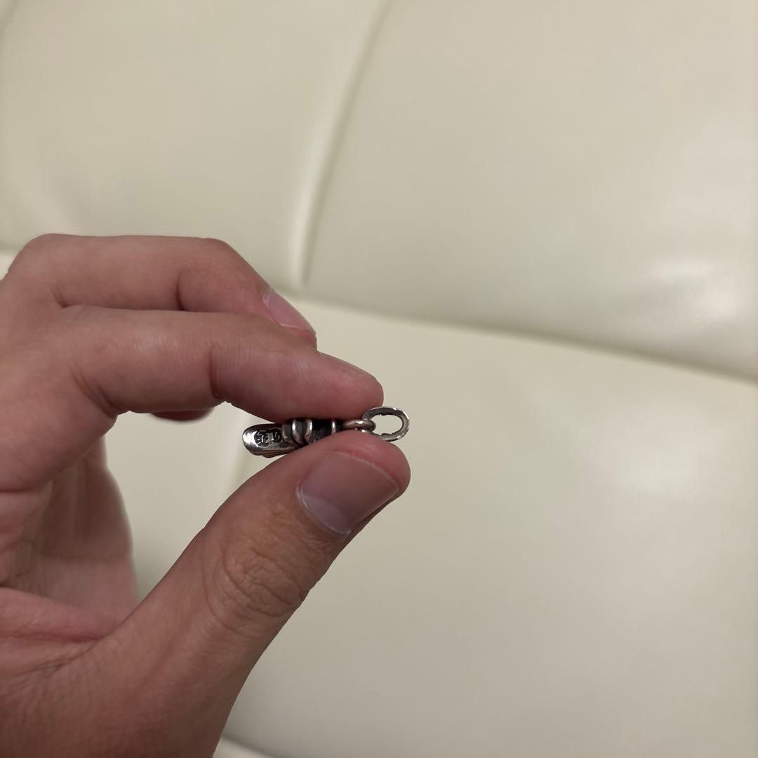 クロムハーツ ベビーファット シルバー ルビー パヴェ ネックレストップ