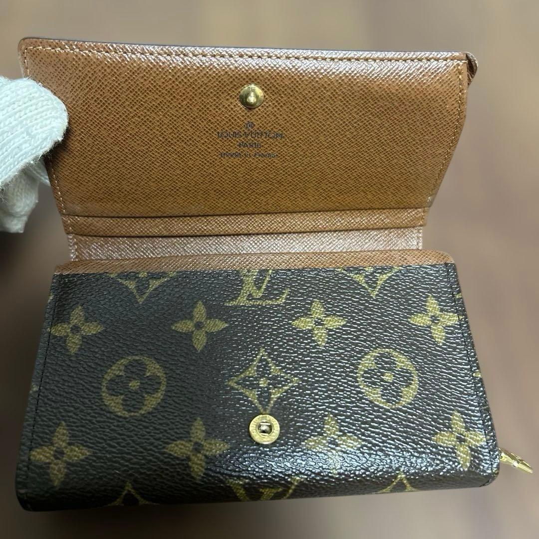 【美品】LOUIS VUITTON モノグラム 二つ折り財布